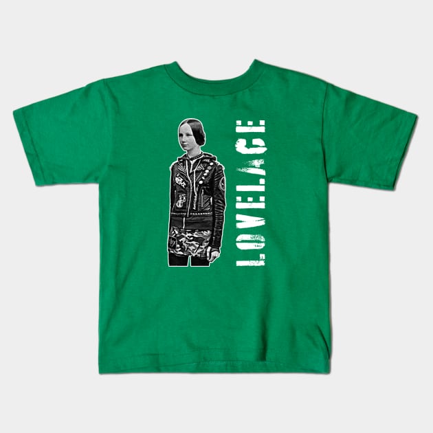 Punk Lovelace Kids T-Shirt by DavidCentioli